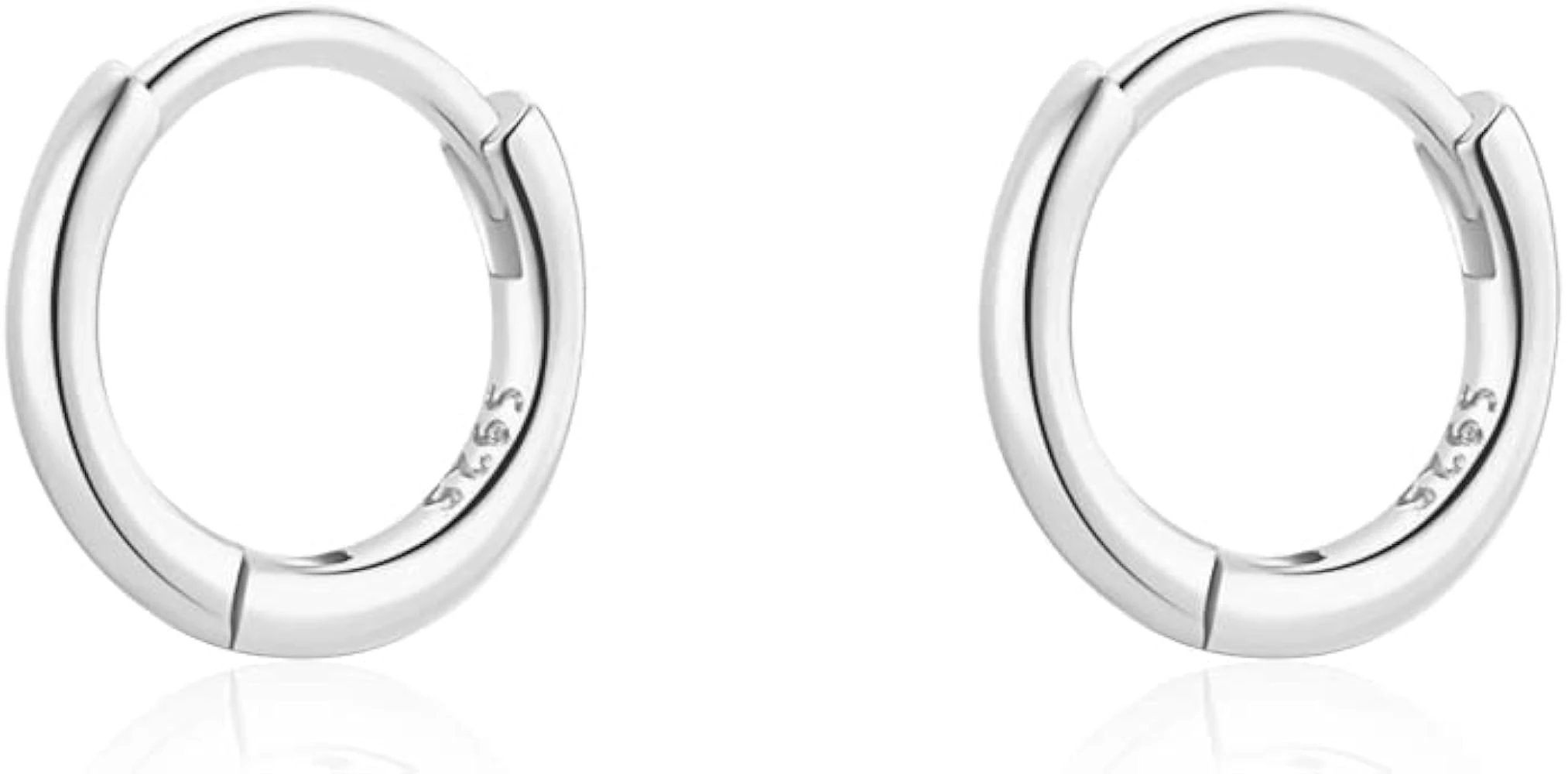 Sterling Silver Huggie Hoop Earrings
