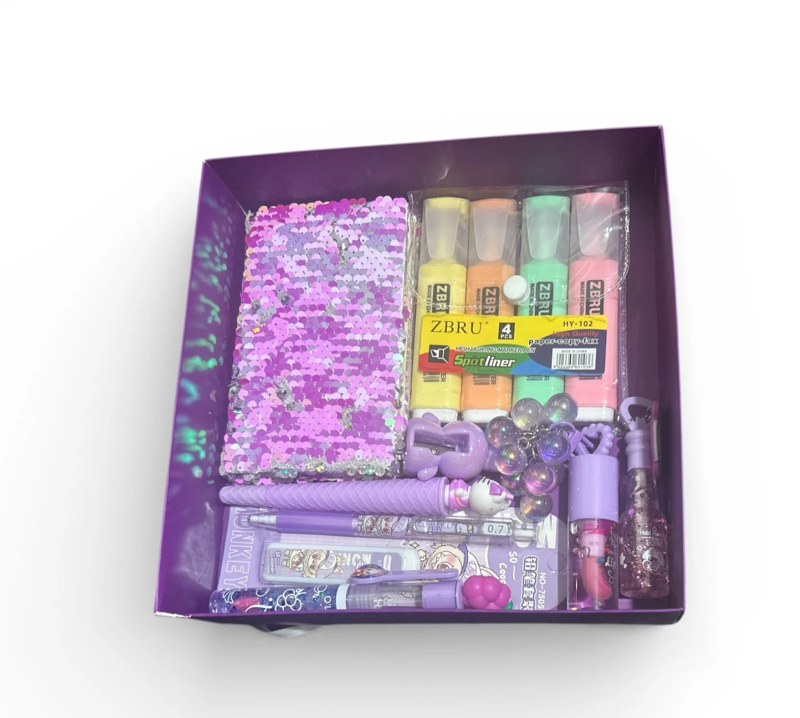 بوكس بناتي بنفسجي كيوت 💜