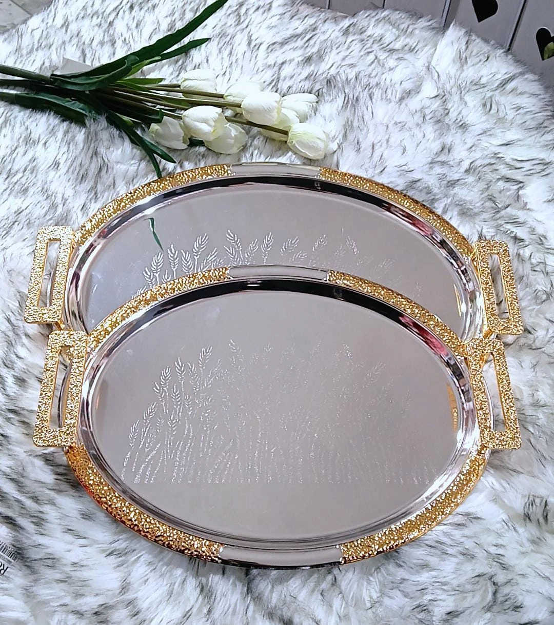 طقم صواني ستانلس