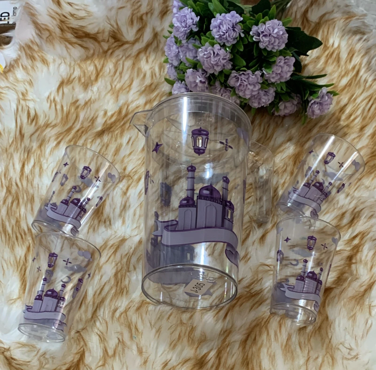 ابريق بلاكسي مع ٤ كبايات تقال