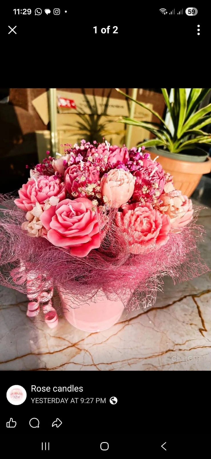 Rose' Candles